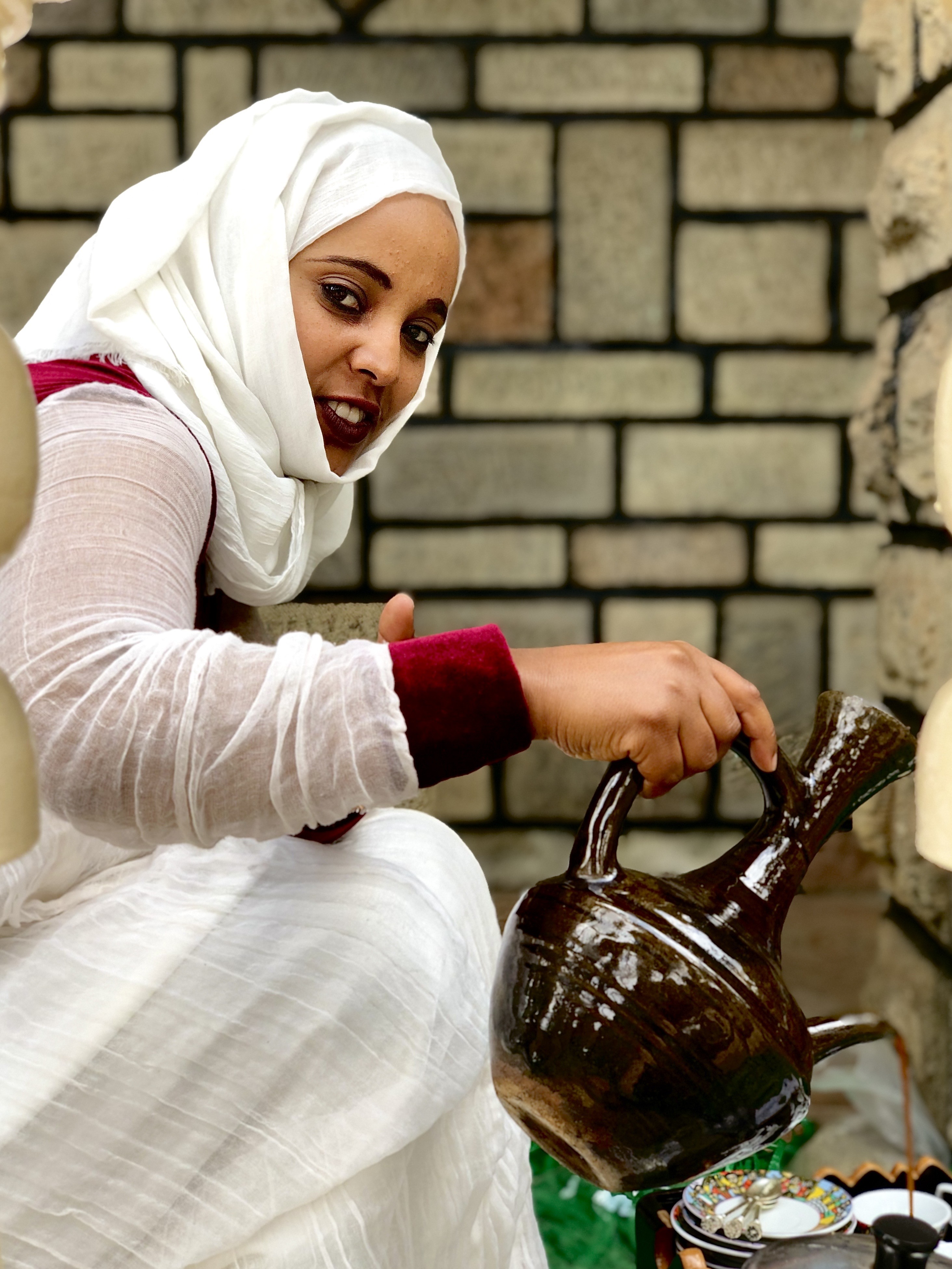 Coffee ceremony experience in Addis Ababa.