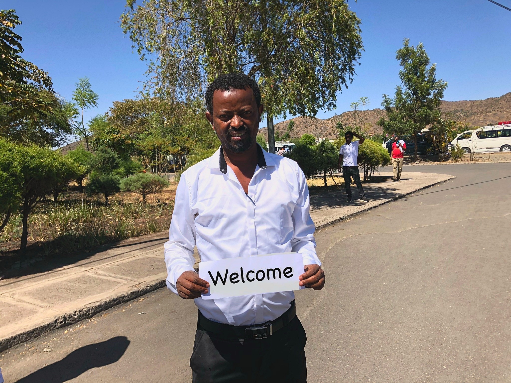 Warm Ethiopia arrival image supporting a guide-facilitated journey.